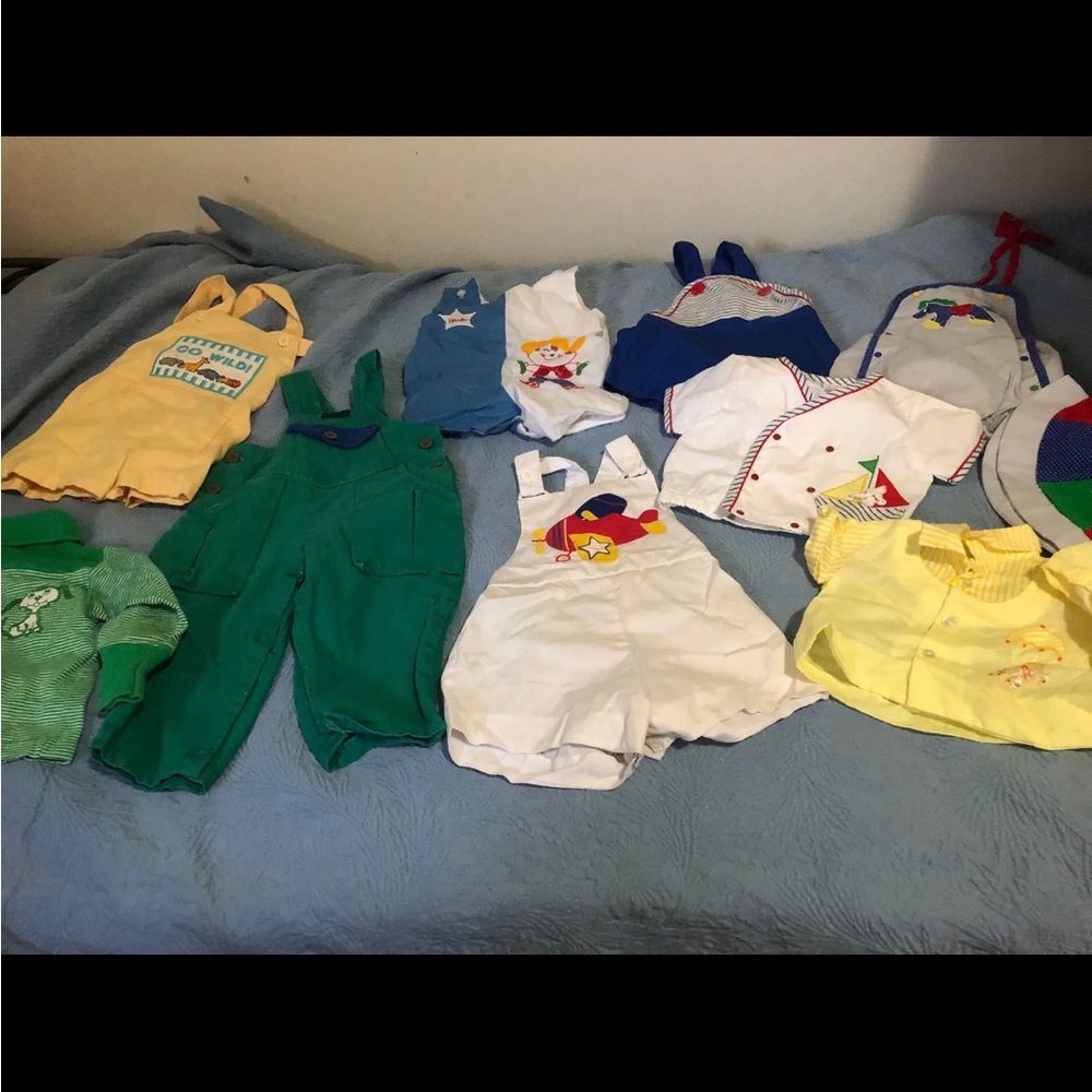Vintage Baby Boy Outfits bundle 0-18 m